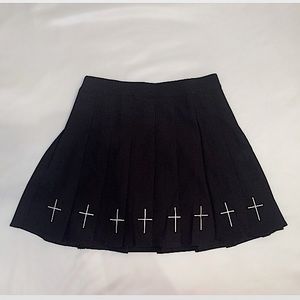 Black Cross Skirt